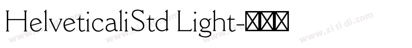 HelveticaliStd Light字体转换
